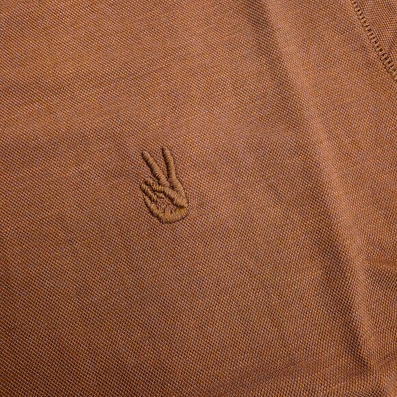 John Varvatos Polo Shirt Men's XS Mauvewood Peace Sign Logo K6497S24 NWT - Picture 3 of 14